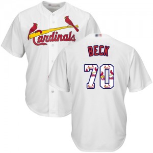 Authentic Men's Chris Beck White Jersey - #70 Baseball St. Louis Cardinals Cool Base Team Logo Fashion