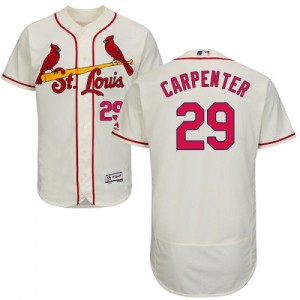 Authentic Men's Chris Carpenter Cream Alternate Jersey - #29 Baseball St. Louis Cardinals Flex Base