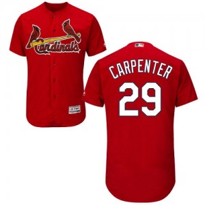 Authentic Men's Chris Carpenter Red Alternate Jersey - #29 Baseball St. Louis Cardinals Flex Base