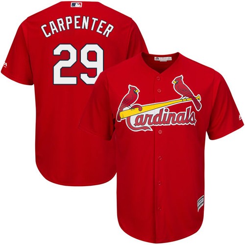 Youth St. Louis Cardinals #29 Chris Carpenter Authentic Red Alternate Cool Base Baseball Jersey