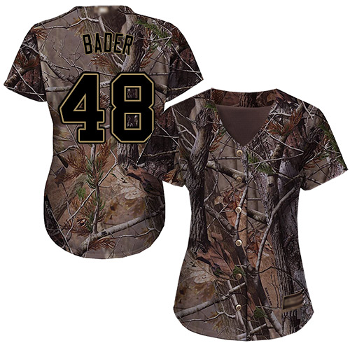 Authentic Women's Harrison Bader Camo Jersey - #48 Baseball St. Louis Cardinals Flex Base Realtree Collection