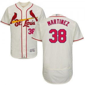 Authentic Men's Jose Martinez Cream Alternate Jersey - #38 Baseball St. Louis Cardinals Flex Base