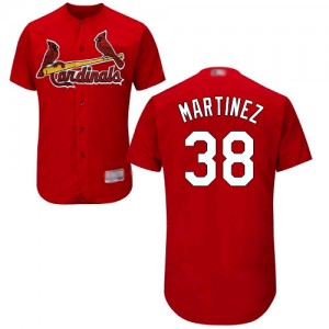 Authentic Men's Jose Martinez Red Alternate Jersey - #38 Baseball St. Louis Cardinals Flex Base