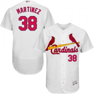 Authentic Men's Jose Martinez White Home Jersey - #38 Baseball St. Louis Cardinals Flex Base
