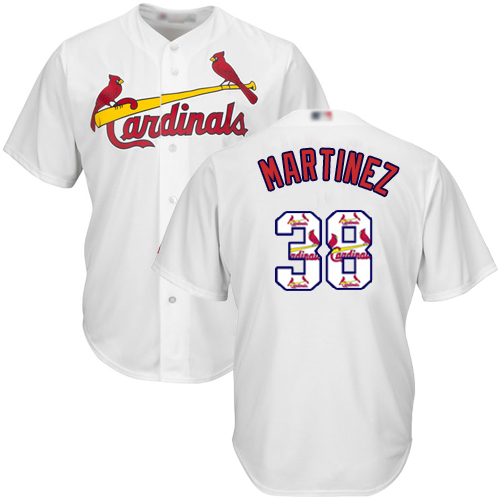 Authentic Men's Jose Martinez White Jersey - #38 Baseball St. Louis Cardinals Cool Base Team Logo Fashion