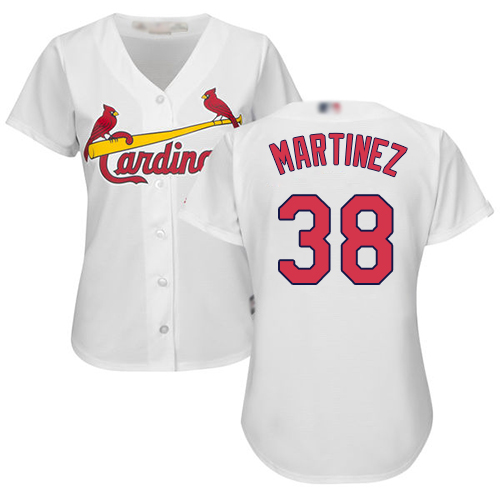Authentic Women's Jose Martinez White Home Jersey - #38 Baseball St. Louis Cardinals Cool Base