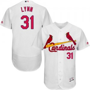 Authentic Men's Lance Lynn White Home Jersey - #31 Baseball St. Louis Cardinals Flex Base