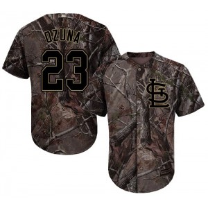 Authentic Men's Marcell Ozuna Camo Jersey - #23 Baseball St. Louis Cardinals Flex Base Realtree Collection