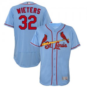 Authentic Men's Matt Wieters Light Blue Alternate Jersey - #32 Baseball St. Louis Cardinals Flex Base