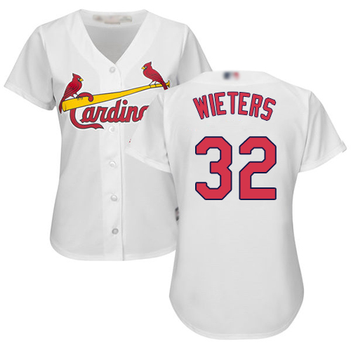 Authentic Women's Matt Wieters White Home Jersey - #32 Baseball St. Louis Cardinals Cool Base