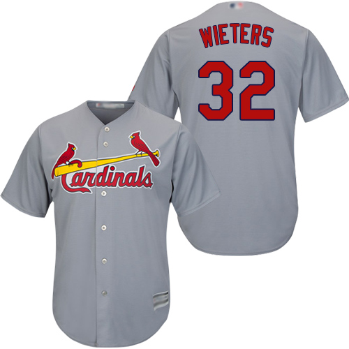 Authentic Youth Matt Wieters Grey Road Jersey - #32 Baseball St. Louis Cardinals Cool Base