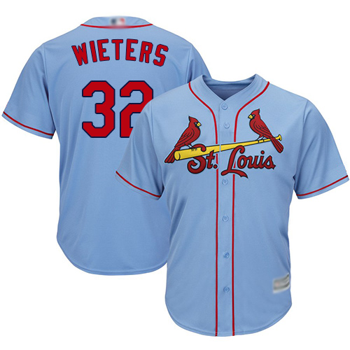 Authentic Youth Matt Wieters Light Blue Alternate Jersey - #32 Baseball St. Louis Cardinals Cool Base