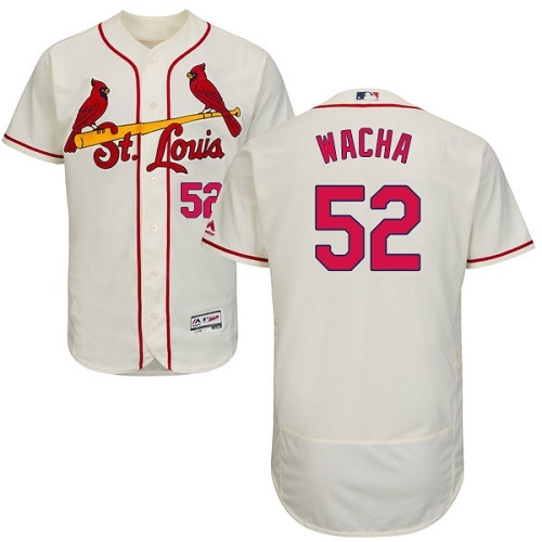 Authentic Men's Michael Wacha Cream Alternate Jersey - #52 Baseball St. Louis Cardinals Flex Base