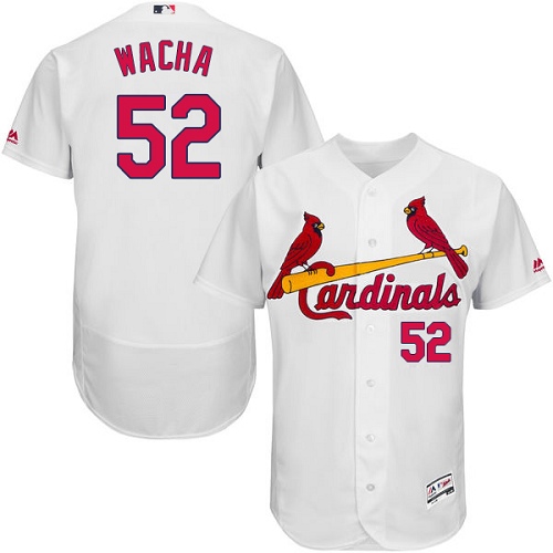 Authentic Men's Michael Wacha White Home Jersey - #52 Baseball St. Louis Cardinals Flex Base