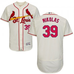 Authentic Men's Miles Mikolas Cream Alternate Jersey - #39 Baseball St. Louis Cardinals Flex Base