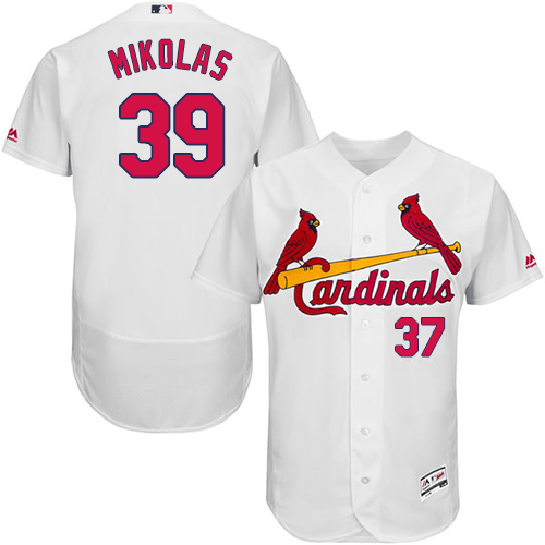 Authentic Men's Miles Mikolas White Home Jersey - #39 Baseball St. Louis Cardinals Flex Base