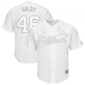 Authentic Men's Paul Goldschmidt White Jersey - #46 Baseball St. Louis Cardinals 