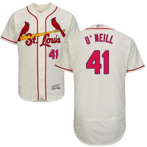 Authentic Men's Tyler O'Neill Cream Alternate Jersey - #41 Baseball St. Louis Cardinals Flex Base