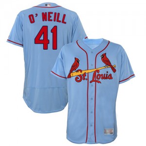 Authentic Men's Tyler O'Neill Light Blue Alternate Jersey - #41 Baseball St. Louis Cardinals Flex Base