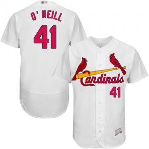 Authentic Men's Tyler O'Neill White Home Jersey - #41 Baseball St. Louis Cardinals Flex Base