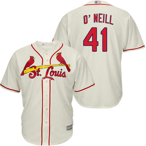 Authentic Youth Tyler O'Neill Cream Alternate Jersey - #41 Baseball St. Louis Cardinals Cool Base