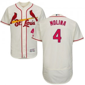 Youth Nike Yadier Molina Cream St. Louis Cardinals Alternate Replica Player  Jersey