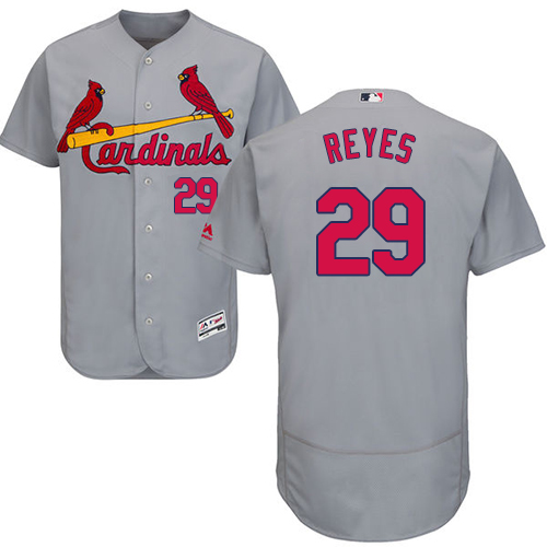 Authentic Men's lex Reyes Grey Road Jersey - #29 Baseball St. Louis Cardinals Flex Base